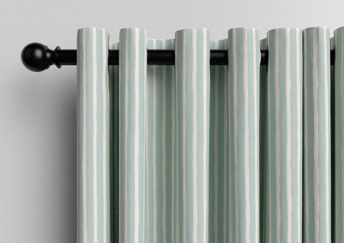 Vintage Stripe, Aqua - Made to Measure Curtains - Image 12